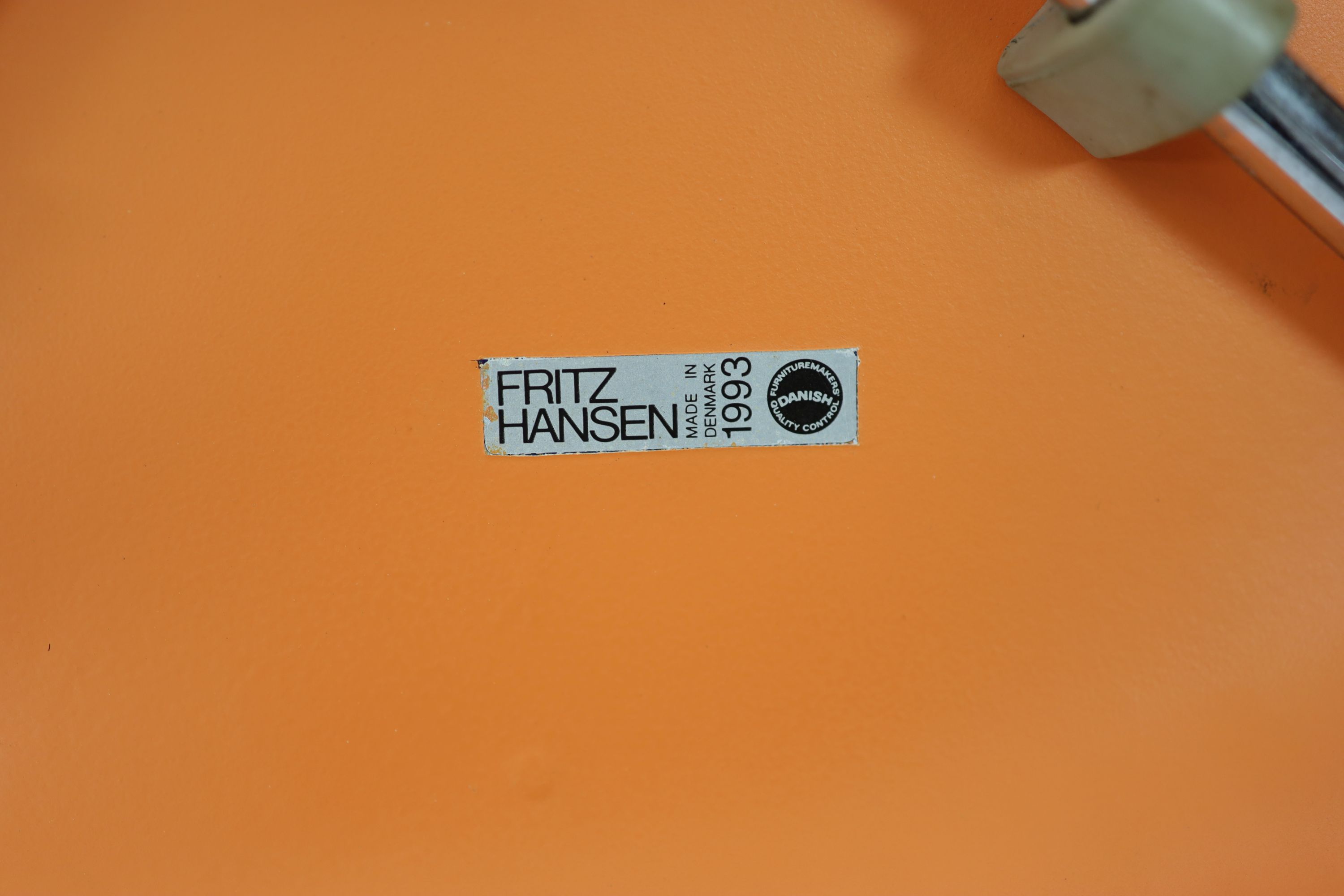 A set of six Danish Fritz Hansen chairs